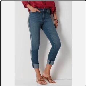J. Jill denim high- rise cropped shore wash 4